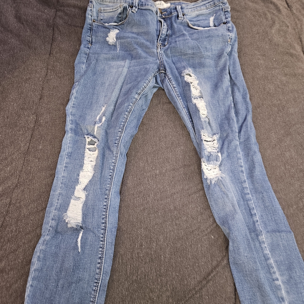 Distressed Blue Women's Jeans